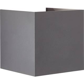 LED udendørs væglampe Hilly, højde 10 cm, mørkegrå, metal