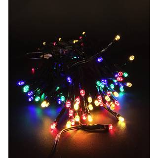 Lyskæde 120LED multi blink-lys-musik udendørs