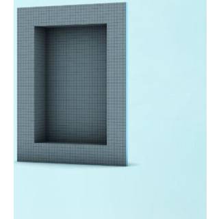 wedi Sanwell niche 30/60 med 10 mm flange, 854 x 554 x 112,5 mm