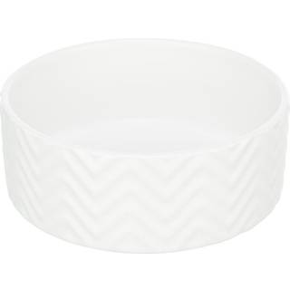 Trixie Skål, keramik, 0,9 l/ø 16 cm - Hvid