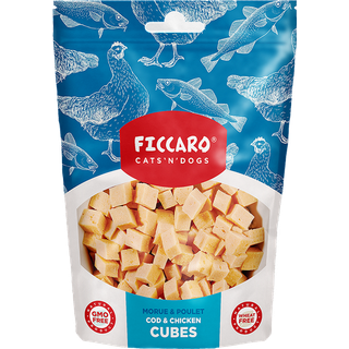 FICCARO Cod and Chicken Cubes, 100g