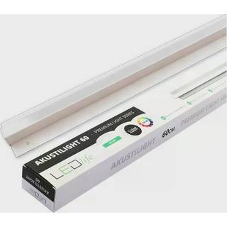 LED Troldtekt Skinne 90 cm, CCT - 27W, Akustilight, Planforsænket, 24V