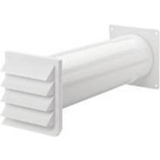 Silverline Silverline 4044047 - Murgennemføring komplet inkl. modtryksspjæld, hvid