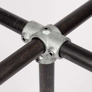 Clarrods Clamps CL176 3-vejs kryds, Ø48,3 mm