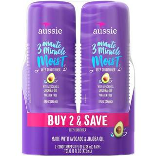 Aussie Moist 3 minutters Miracle Deeeep Conditioner - 2 Count (8,0 fl oz hver)
