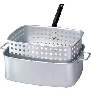 King Kooker KK6 15-kvart aluminium rektangulær yngelpande og kurv