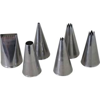 de Buyer Patisserie Spritztüllen 6-er Set - Edelstahl - Silber