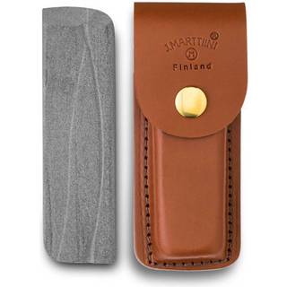 Sharpening stone, leather sheath