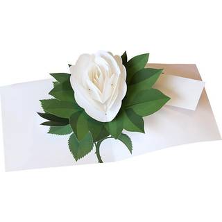 2ToTango - Pop-up Card Rose White
