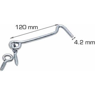 Dørkrog 120 mm elforzinket 2 stk.