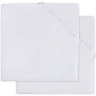 Jollein Formsyet Lagen 2-pak Bomuldsjersey 40 x 80 cm, Hvid