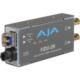 AJA FiDO-2R - Dual-channel Fiber to 3G-SDI receiver Single-mode LC connectors