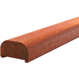 Plus Håndliste t/gelænder smig højre - H 6 cm x L 197 cm - Maghoni