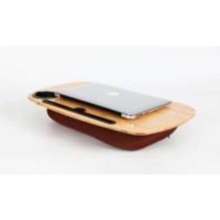 Twin Laptop desktop mini bord med pude 54,5x34,5cm bambus