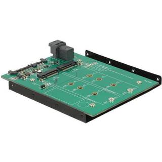 SATA 22 pin / SFF-8643 NVMe til 1 x M.2 Key M + 1 x M.2 Key B