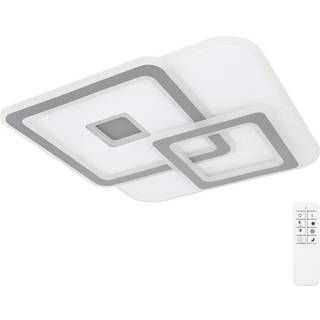 LED-loftlampe Kique, app-styrbar, hvid, længde 50 cm, CCT