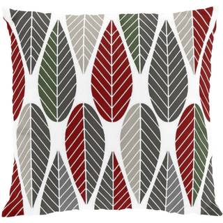 Arvidssons Textil Blader pudebetræk Rød/Grøn