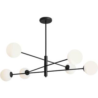 Loftlampe 1090PL_K1, 6 lyskilder, sort