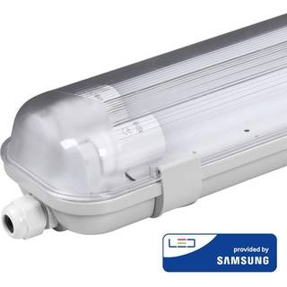 vandtæt armatur med rør Inkl. 2 stk. 18W LED rør