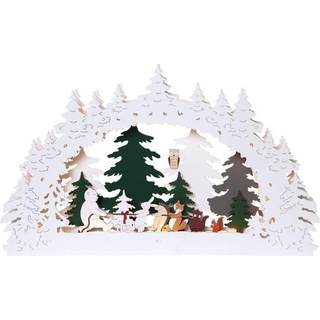 Star Trading - Advent Candlestick Forest Friends - Multi - 27 cm
