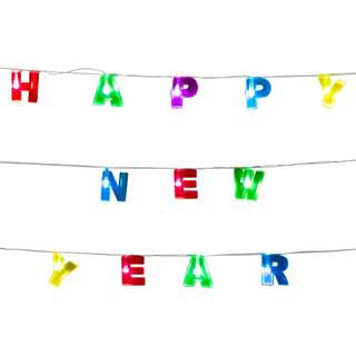 Lyskæde med happy new year