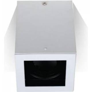 V-Tac loftslampe - Firkantet, hvid, IP20, GU10 fatning, uden lyskilde