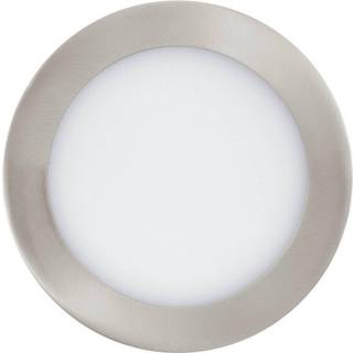 EGLO connect.z FUEVA-Z LED indbygningsspot, Ø16,5 cm, IP44, børstet stål