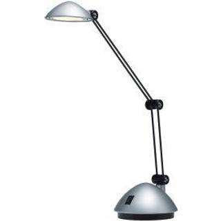 LED Space bordlampe i mat sølvfarvet inkl. bordfod