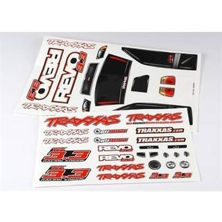 Traxxas 5313R Decal sheets, Revo 3.3