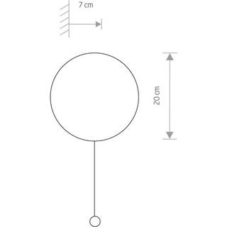 Væglampe Minimal i egetræ