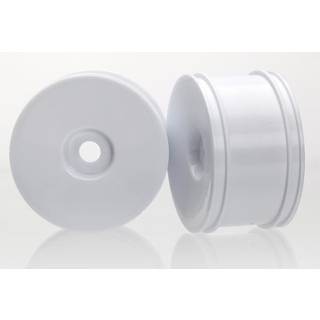 Traxxas 6474 Wheels, dished (white, dyeable) (front) (2)