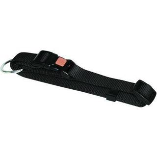 Halsbånd nylon sort 20 mm 40-55 cm