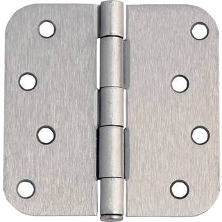 4 tommer x 5/8 tommer. Radius satin nikkeld?r h?ngsel v?rdipakke (10 pr. Pakke)