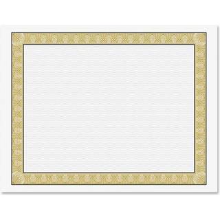 Geographics papircertifikat, 21,6 x 27,9 cm, guld, 50 stk. pr. pakke
