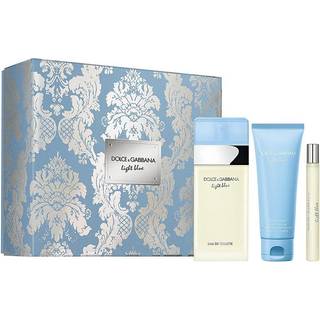 Dolce & Gabbana Light Blue Gavesæt 100ml EDT + 50ml Body Cream + 10ml EDT