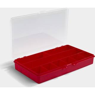 Småopbevaring Nordiska Plast, rød, 275 x 155 x 40 mm, 9 rum