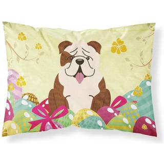 Påskeæg Engelsk Bulldog Brindle White Stof Standard Pillowcase