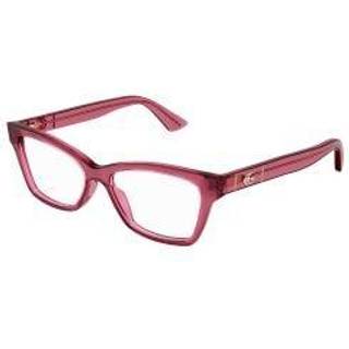 Gucci GG0634O 010 55 Briller Kvinder Krystalklar - Shiny Transparent Burgundy - 55mm