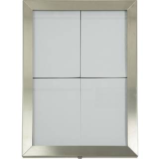 Securit CLASSIC informationsdisplay 4xA4 rustfrit stål