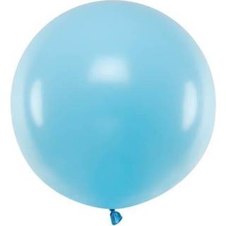 1 stk Stor pastel lyseblå ballon - 60 cm