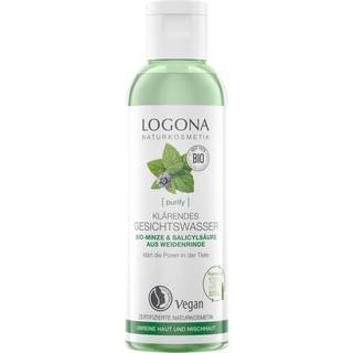 Logona Ansigtspleje CleansingØkologisk mynte og salicylsyre fra pilebarkAfklarende ansigtstoner 125 ml (592,00 kr / 1 l) - 125 ml