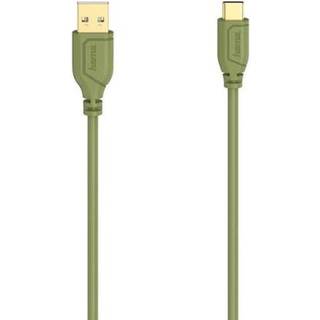 Hama Flexi Slim USB-A til USB-C-kabel - Grøn