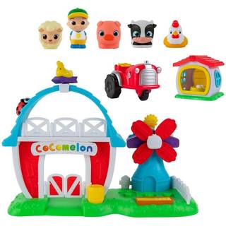 Cocomelon Petting Farm Playset - indeholder en landmandsfigur JJ Barn Animals Barn Facade med Windmill Hen House Tractor - Lyde og s?tninger - Mu