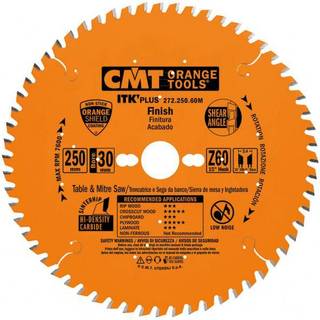 Rundsavsklinge til træ CMT 272; 250x2,4x30; Z60; 15°