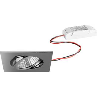 BRUMBERG indbygningsspot IP65 kantet, kobles, krom