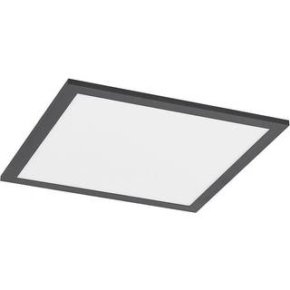 Lindby LED-panel Nelios, 40 x 40 cm, 4.000K, sort, metal