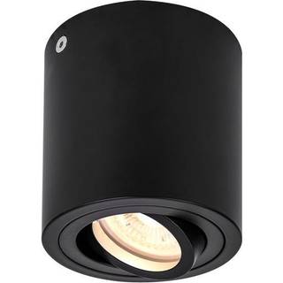 SLV Triledo loftlampe, sort, aluminium, Ø 10 cm
