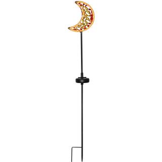 Star Trading - Solar Cell Lighting - Solar Cell Decoration Linny Moon - Bronze - 77 cm