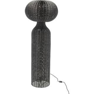 Werna Gulvlampe fra Villa Collection - Sort farve - Rattan