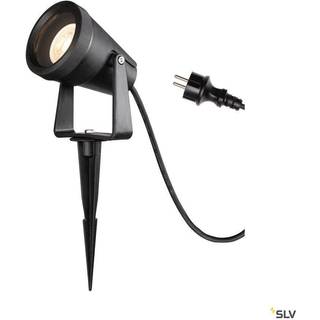 SLV Samrina lampe med jordspyd, sort, plast, højde 13 cm